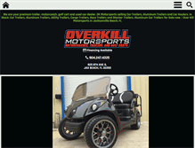 Tablet Screenshot of okmotorsports.com